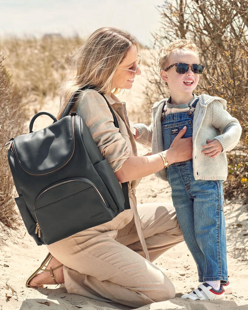 slide 7 of 18, Skip Hop SKIP*HOP Evermore 6-in-1 Diaper Backpack Set - Black, 1 ct