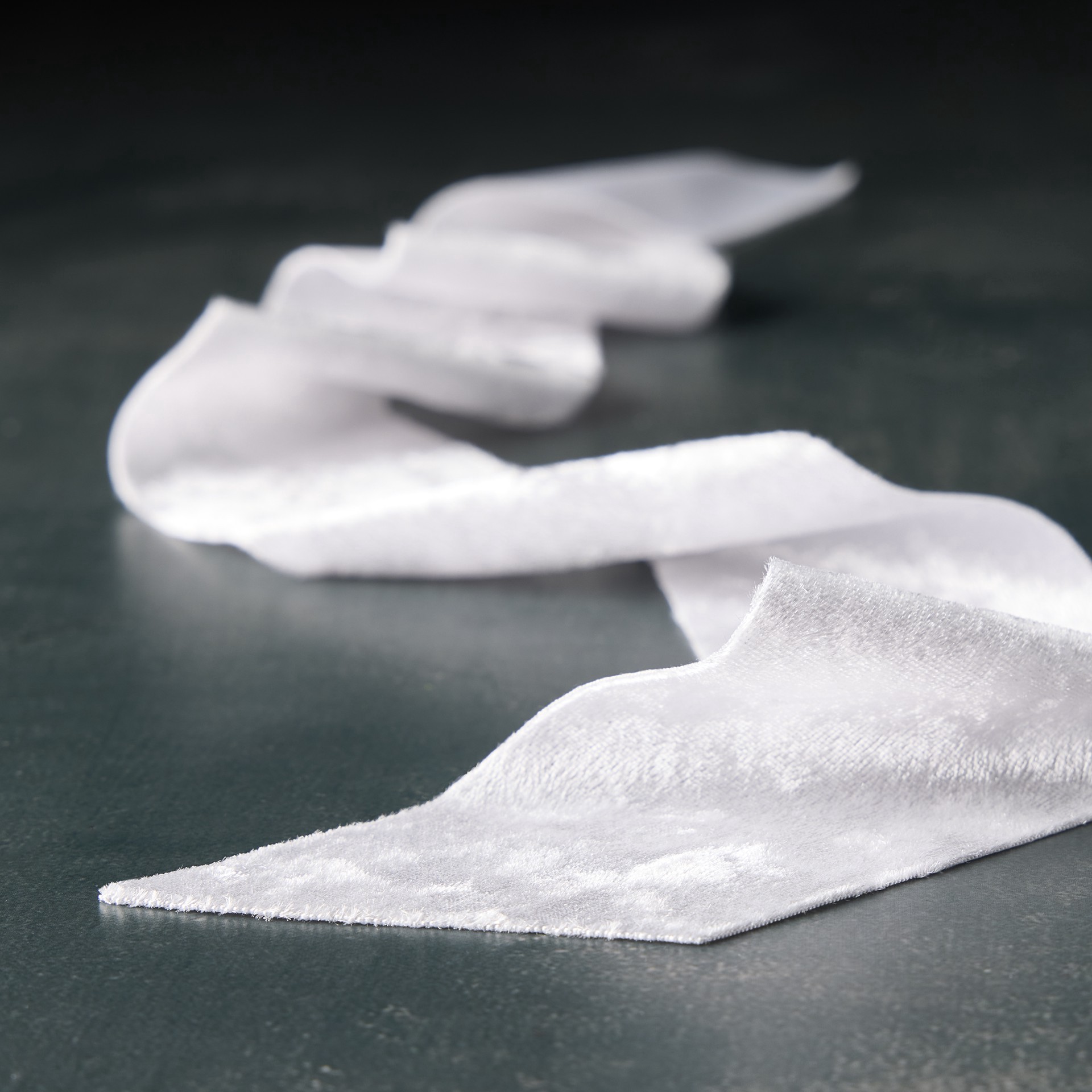 slide 2 of 2, 2" X 3yd. White Crinkle Velvet Ribbon By Celebrate It Classic, 2 in x 3 yd