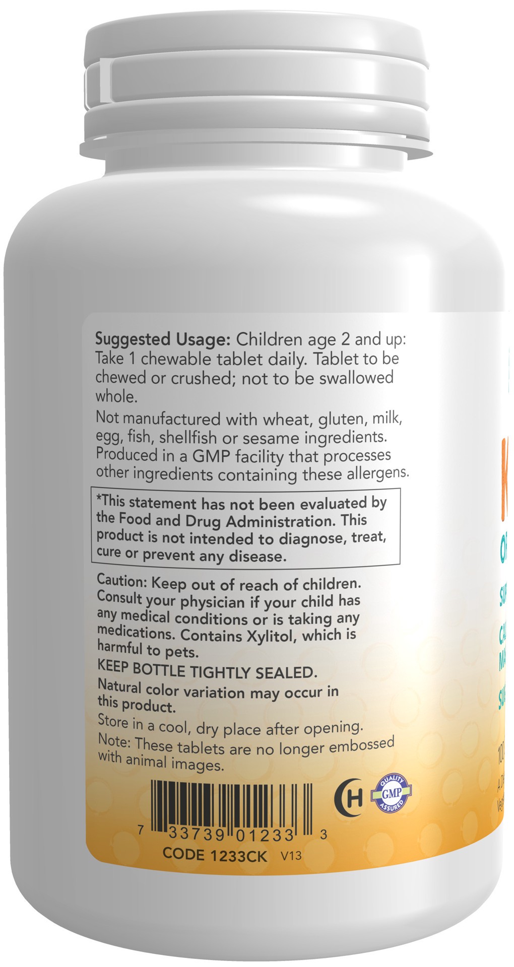 slide 4 of 4, NOW Kid Cal™ - 100 Chewables, 100 ct