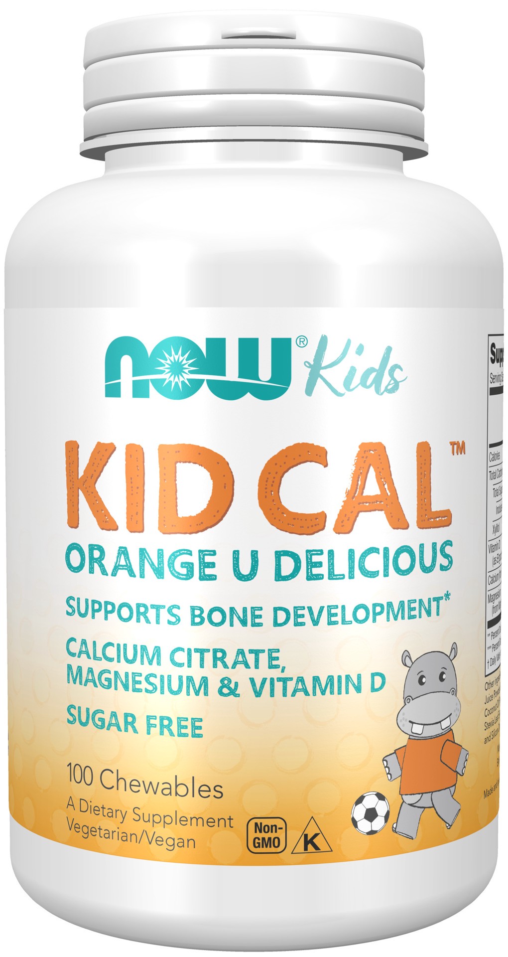 slide 1 of 4, NOW Kids Kid Cal™ - 100 Chewables, 100 ct