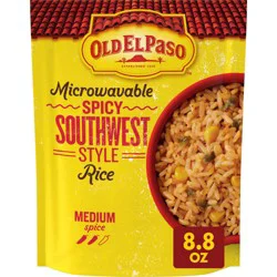 Old El Paso Rice, Spicy Southwest Style, Microwavable Pouch, 8.8 oz