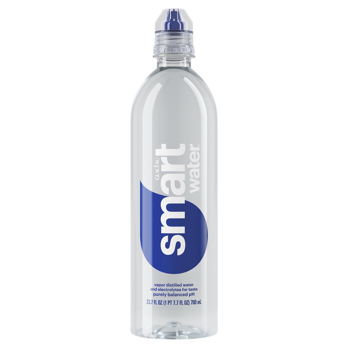 slide 1 of 5, smartwater Vapor Distilled Electrolyte Premium Water Bottle - 23.7 fl oz, 23.7 fl oz