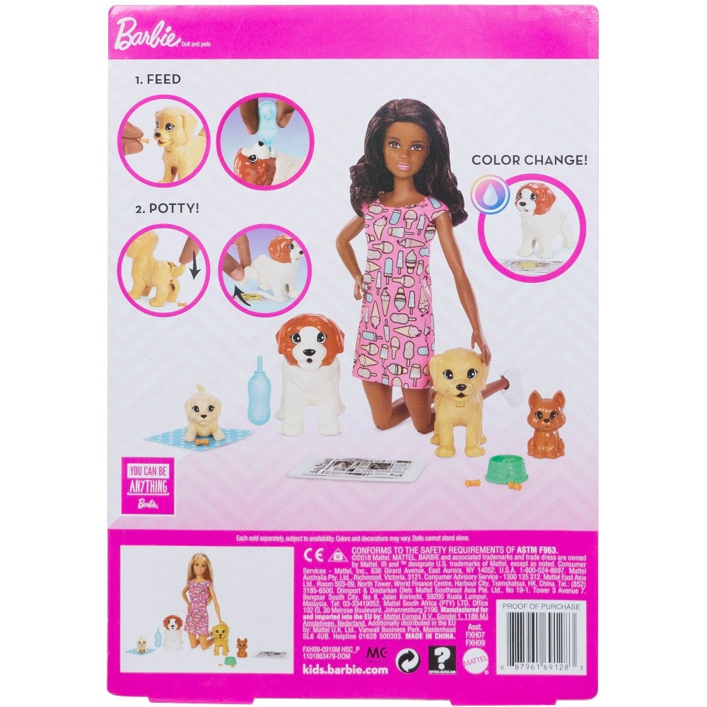 slide 8 of 12, Barbie Doggy Daycare Nikki Doll & Pets, 1 ct