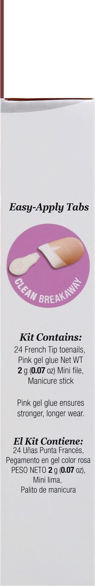 slide 2 of 9, Kiss French Toenail Kit, 1 ct