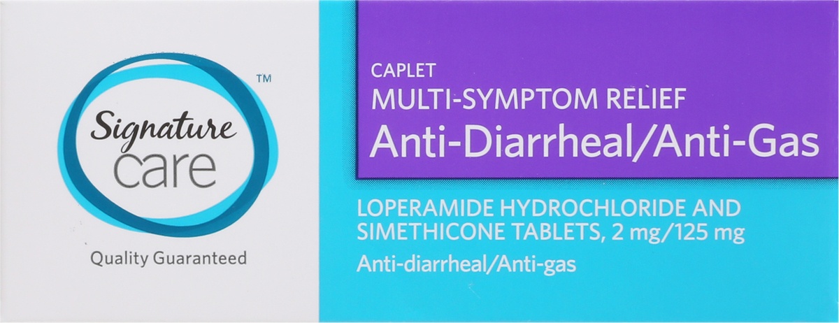 slide 5 of 9, Signature Care S Care Anti Diarrheal Anti Gas Caplets, 24 ct