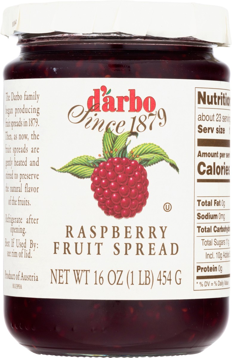 slide 1 of 12, d'Arbo Raspberry Fruit Spread 16 oz, 16 oz