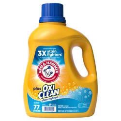 ARM & HAMMER Plus OxiClean Fresh Scent, 77 Loads Liquid Laundry Detergent, 100.5 Fl oz