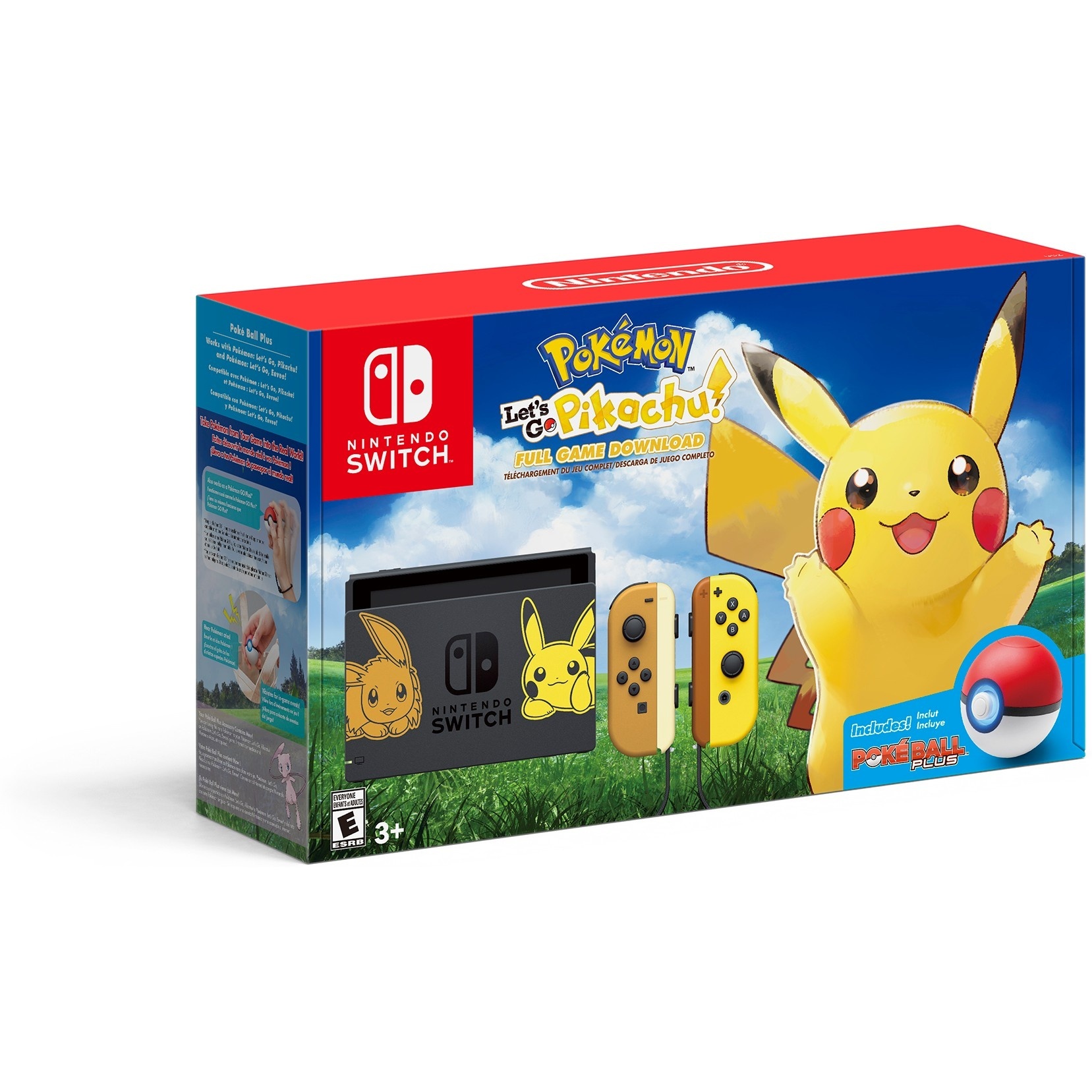 slide 1 of 7, Nintendo Switch Pokemon: Let's Go Pikachu! Bundle, 1 ct