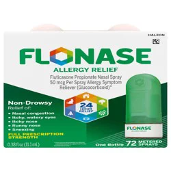 Flonase Allergy Relief Nasal Spray - Non-Drowsy 24HR Long Lasting Allergy Relief