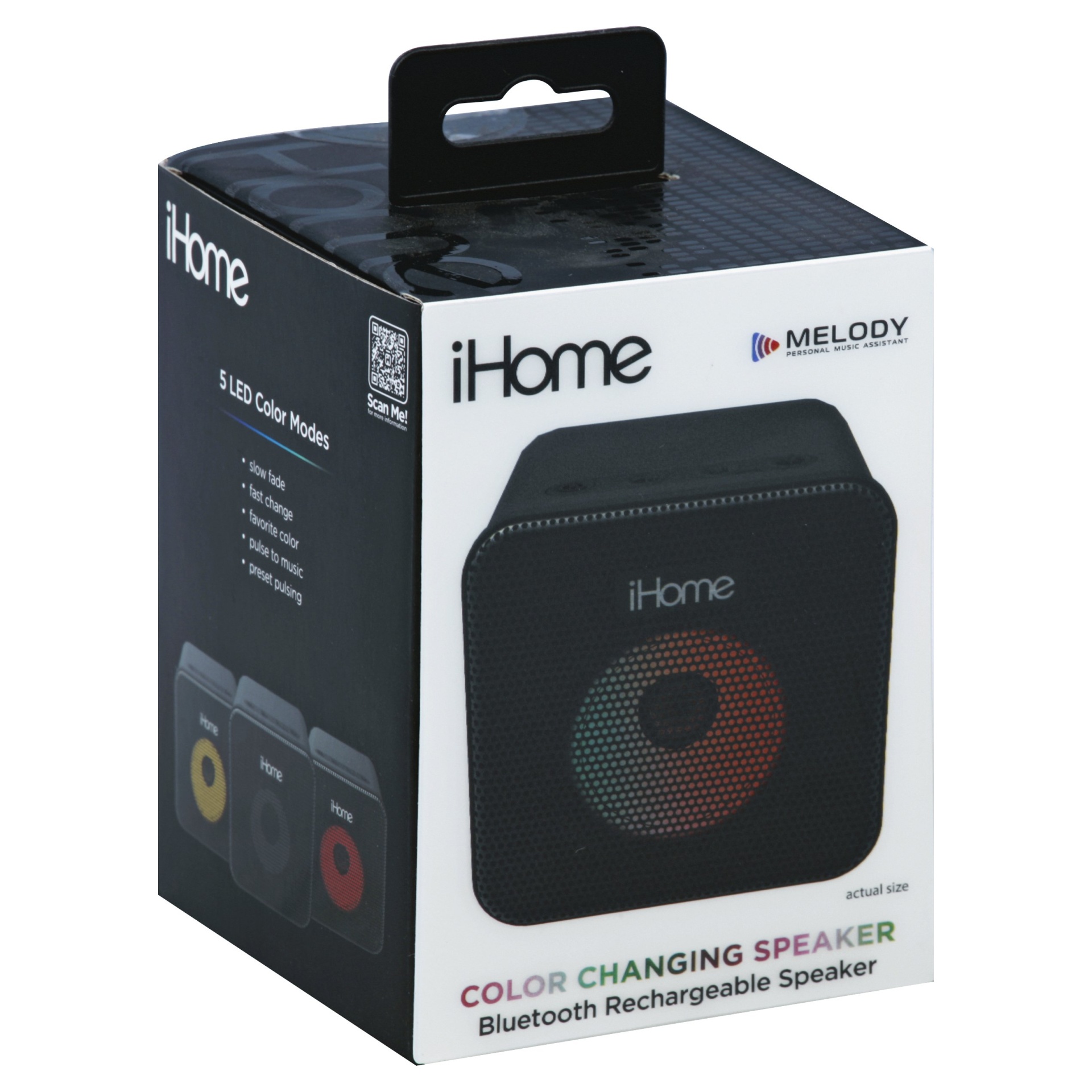 slide 1 of 3, iHome Light Up Cone Bluetooth Wireless Speaker, 1 ct