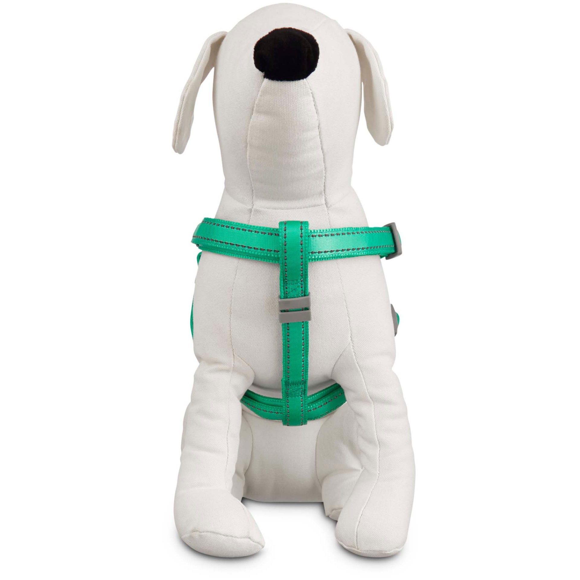 slide 1 of 1, Good2Go Reflective Adjustable Padded Dog Harness in Turquoise, MED