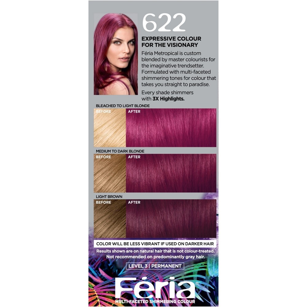 L'Oreal Paris L'Oréal Paris Féria Multi - Faceted Shimmering Permanent Hair  Color - Fuchsia - Cha 1 ct | Shipt