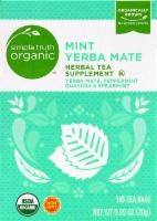 slide 1 of 1, Simple Truth Organic Organic Mint Yerba Mate Tea, 16 ct