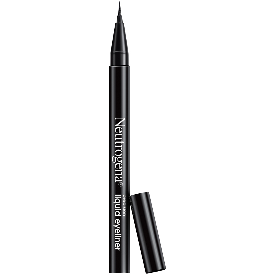 slide 2 of 4, Neutrogena Precision Liquid Eyeliner with Honey & Coconut, Hypoallergenic, Smudge- & Water-Resistant Liquid Eyeliner Makeup for Sensitive Eyes, Precise Application, Jet Black, 0.013 fl. oz, 0.01 fl oz