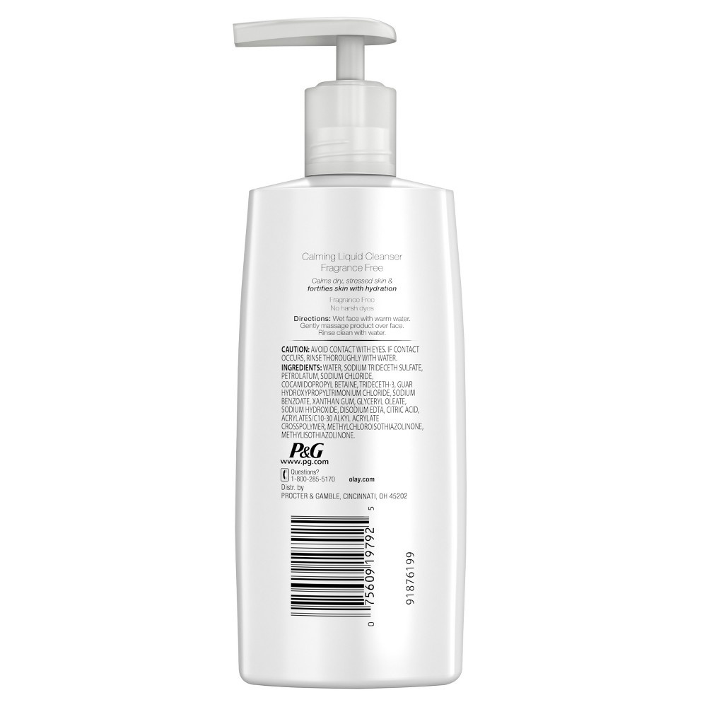 slide 2 of 2, Olay Sensitive Fragrance-Free Facial Cleanser, 6.7 oz