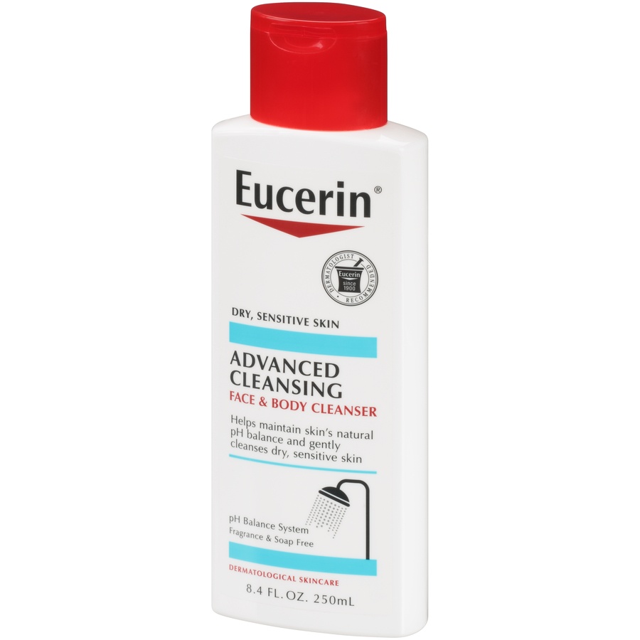 slide 3 of 7, Eucerin Advanced Cleansing Body And Face Wash, 8.4 Oz, 8.4 oz