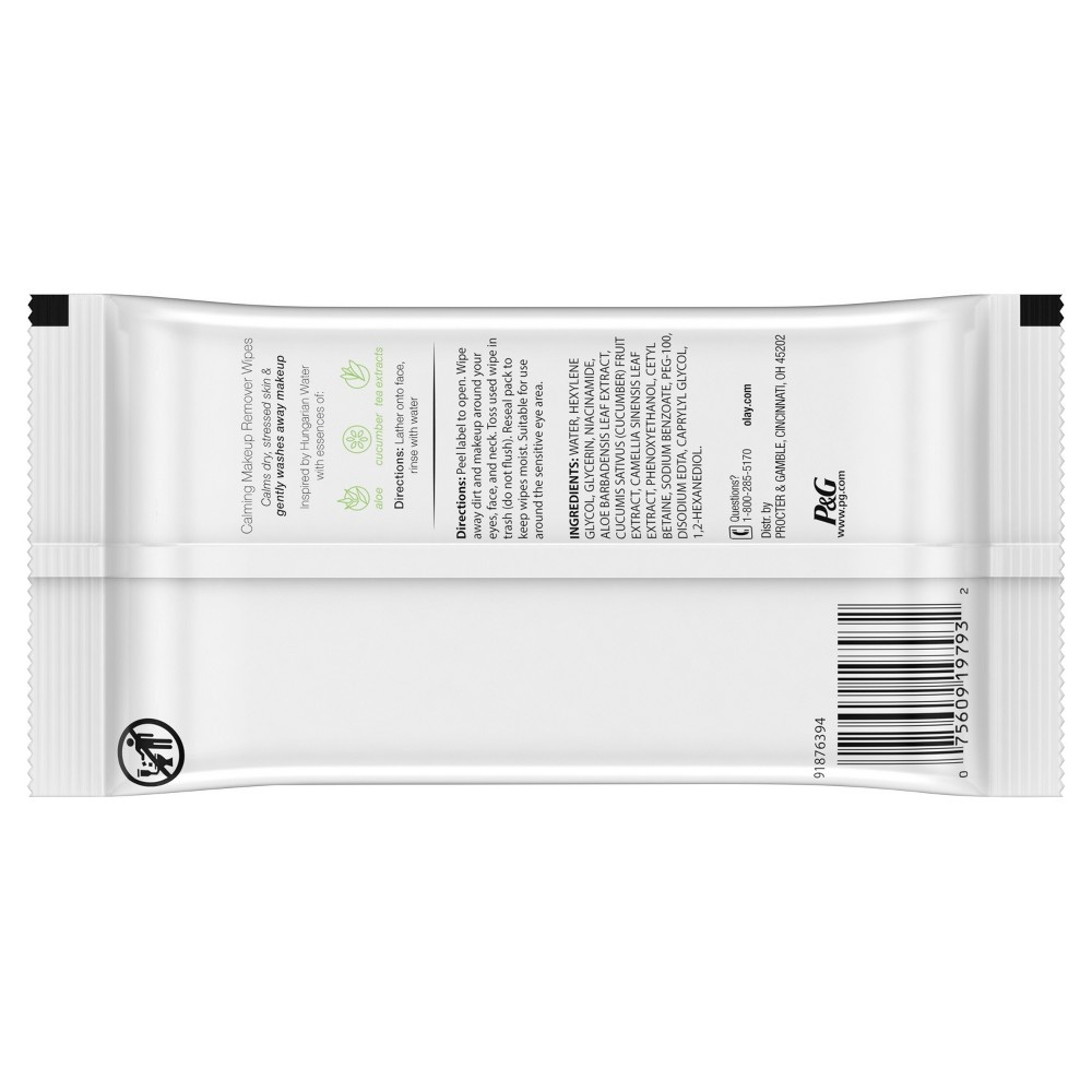 slide 2 of 2, Olay Sensitive Makeup Remover Wipes With Hungarian Water Essence, 25 ct