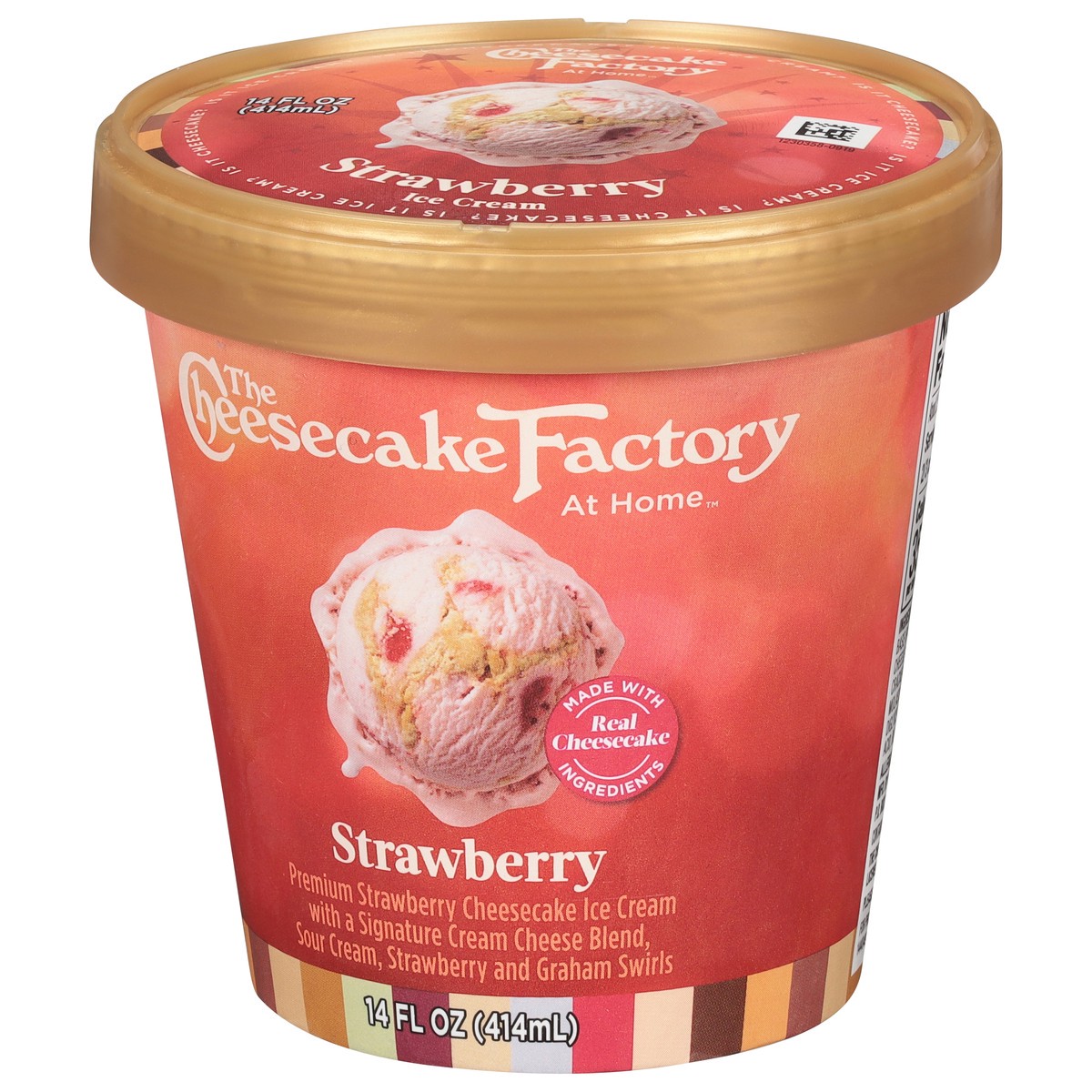 slide 9 of 9, The Cheesecake Factory At Home Strawberry Ice Cream 14 fl oz, 14 fl oz