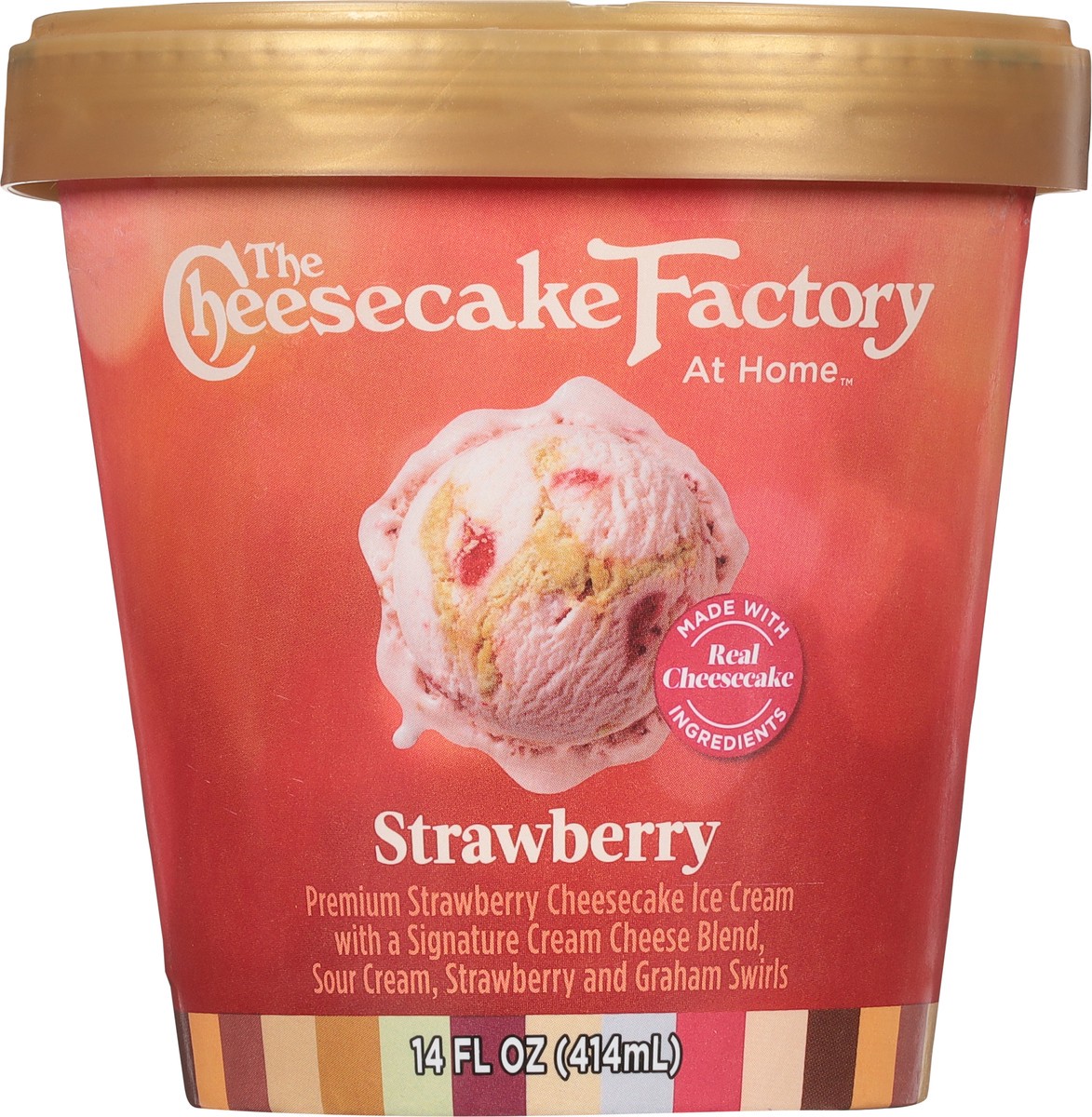 slide 7 of 9, The Cheesecake Factory At Home Strawberry Ice Cream 14 fl oz, 14 fl oz