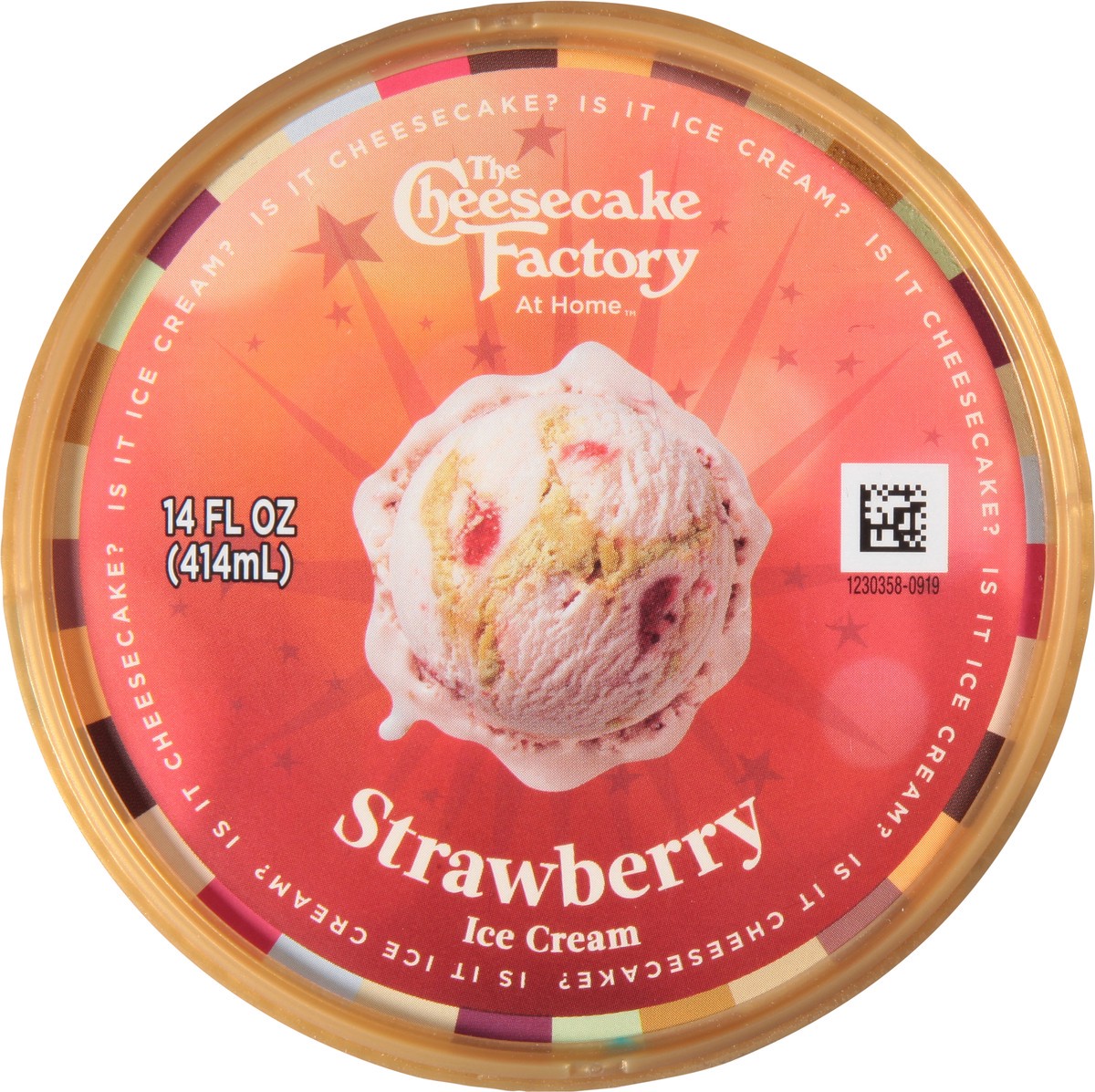 slide 8 of 9, The Cheesecake Factory At Home Strawberry Ice Cream 14 fl oz, 14 fl oz