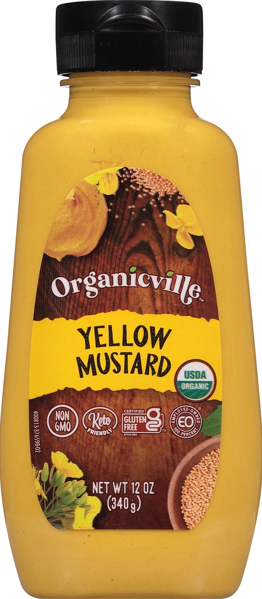 slide 4 of 7, Organicville Yellow Mustard 12 oz, 12 oz