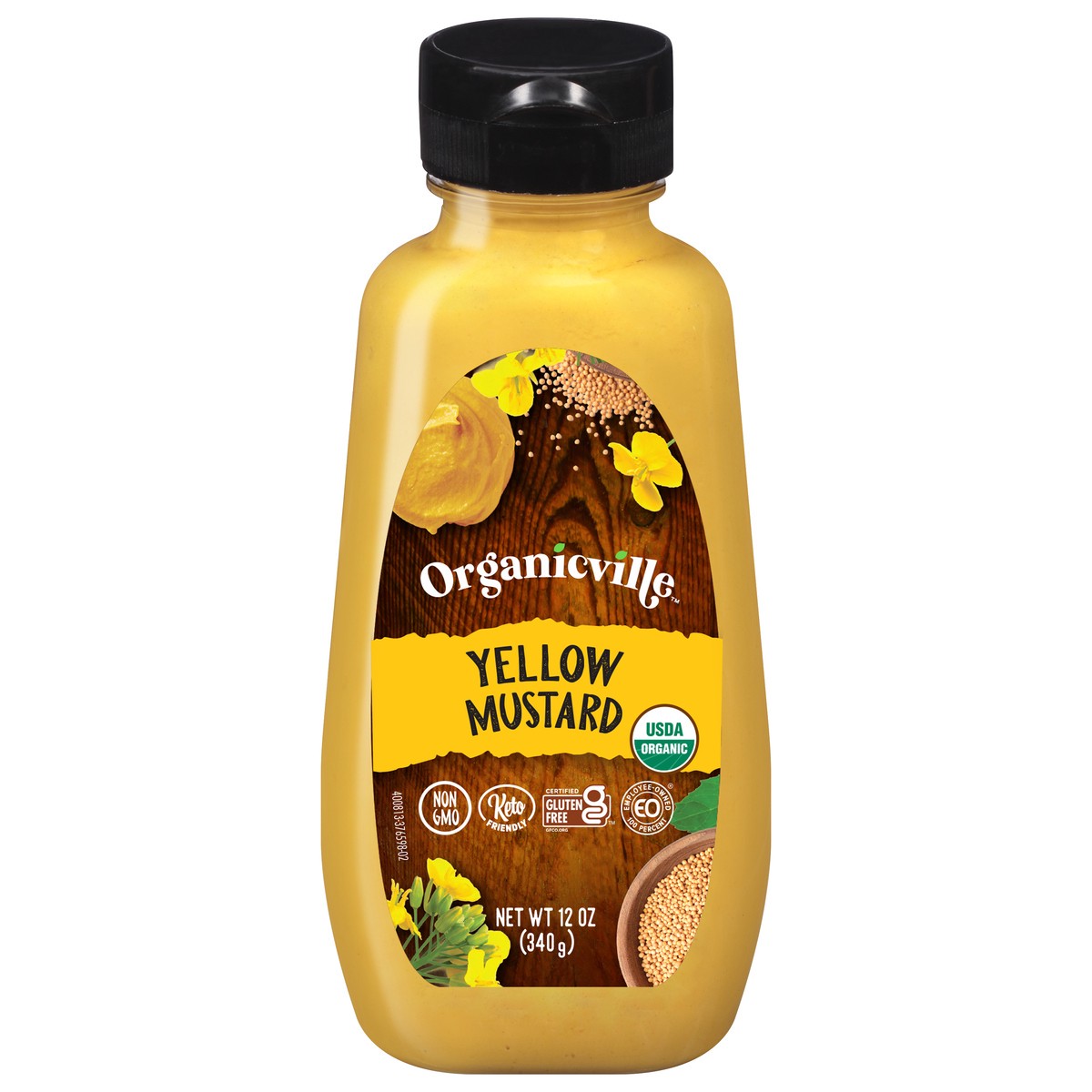 slide 1 of 7, Organicville Yellow Mustard 12 oz, 12 oz