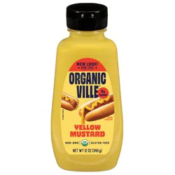 Organicville Yellow Mustard 12 oz