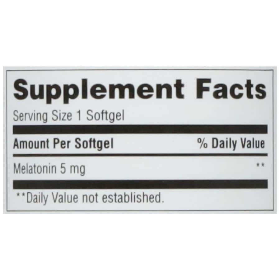 slide 2 of 5, Walgreens Melatonin Softgel 5mg, 100 ct
