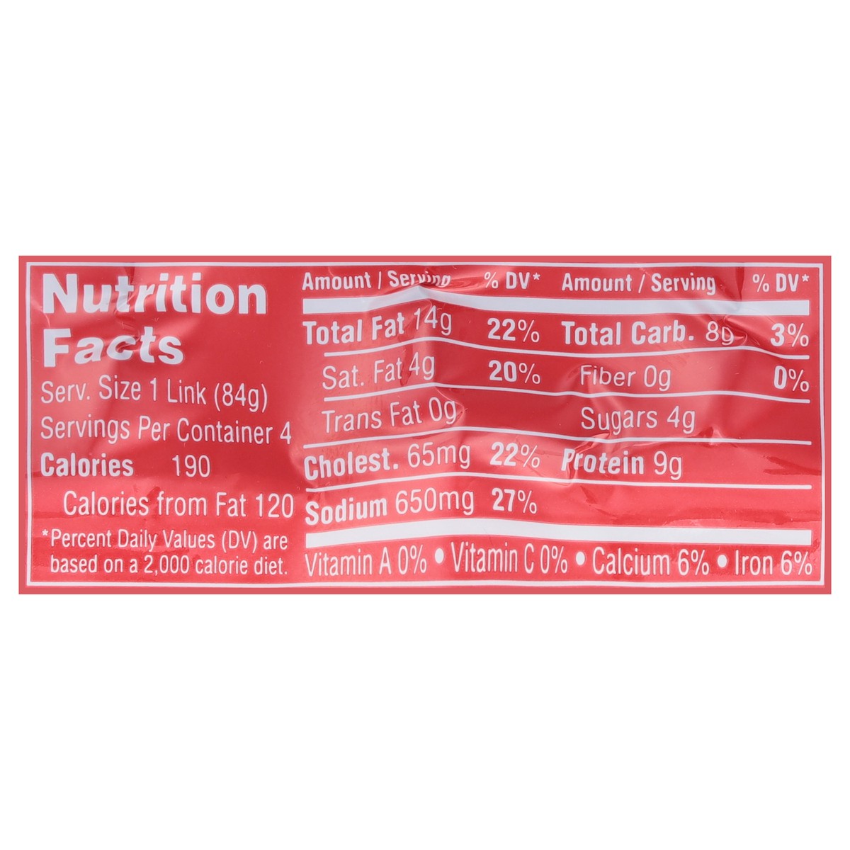 slide 9 of 14, FUD Hot Links 4 Each, 4 ct