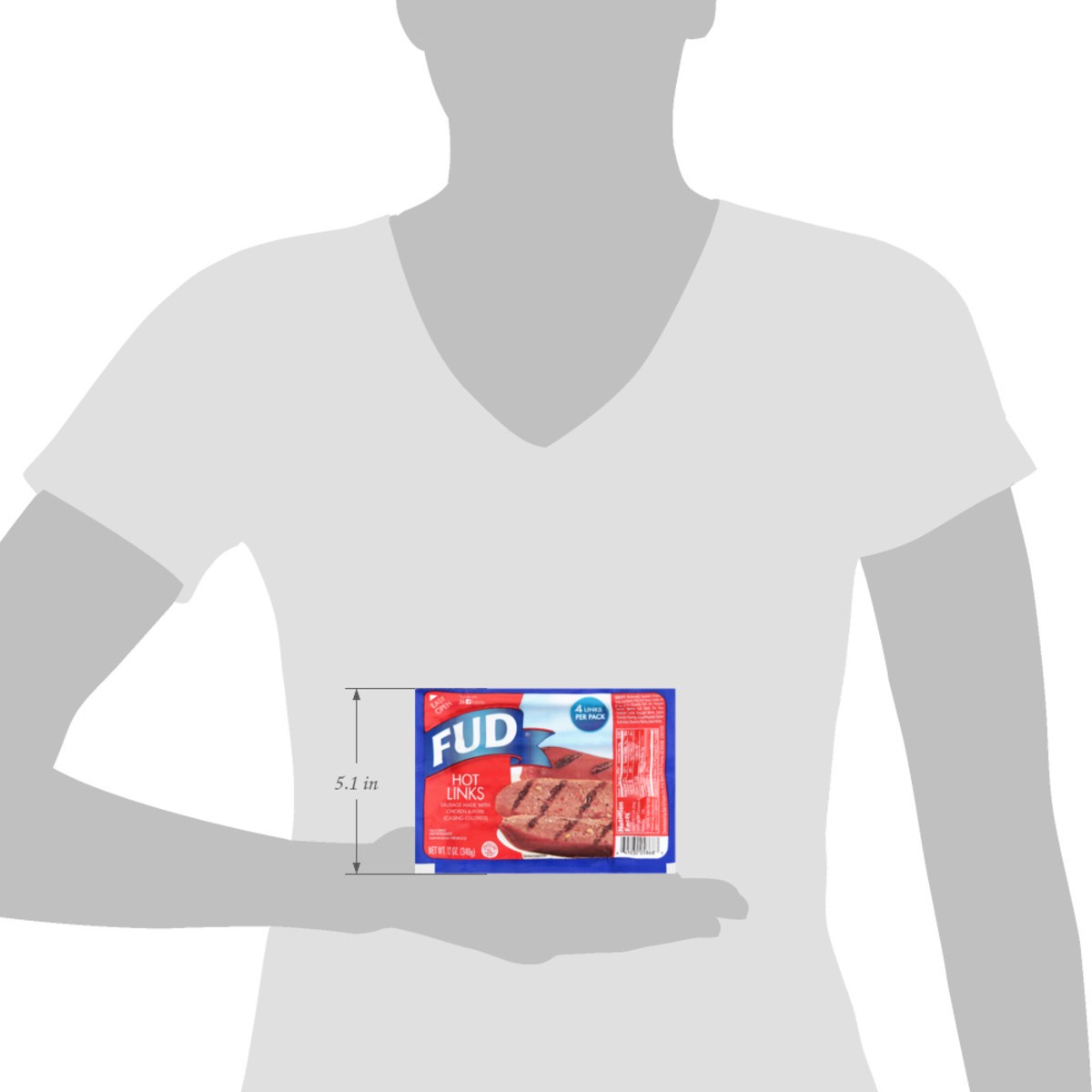 slide 4 of 14, FUD Hot Links 4 Each, 4 ct