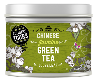 slide 1 of 1, Culinary Tours Chinese Jasmine Loose Leaf Green Tea, 3.88 oz