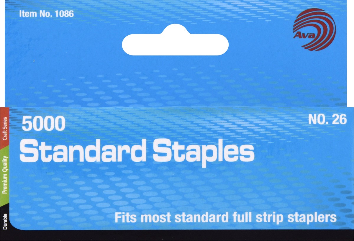 slide 8 of 9, AVA No. 26 Standard Staples 5000 ea, 5000 ct