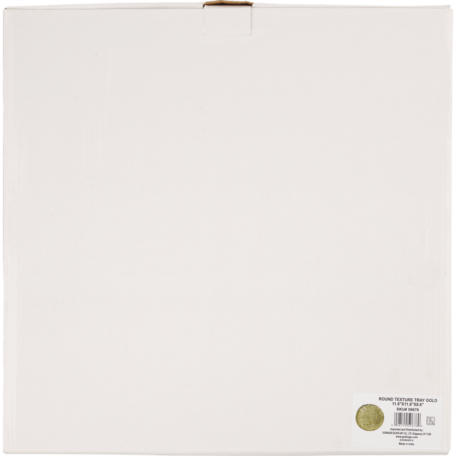 slide 1 of 1, GODINGER Gold Textured Round Tray, 1 ct