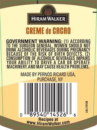 slide 5 of 5, Hiram Walker Creme de Cacao - White 750mL Bottle, 750 ml