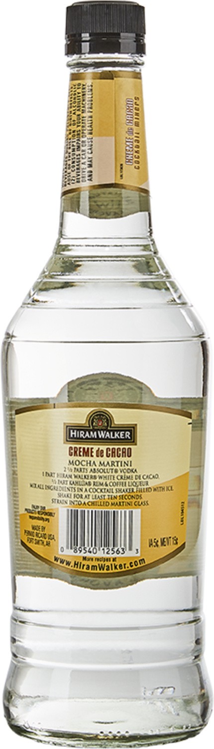 slide 4 of 5, Hiram Walker Creme de Cacao - White 750mL Bottle, 750 ml