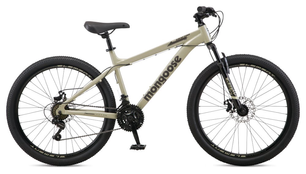 slide 5 of 5, Mongoose 22.3" Grafton Mountain Bike - Tan, 22.3 in