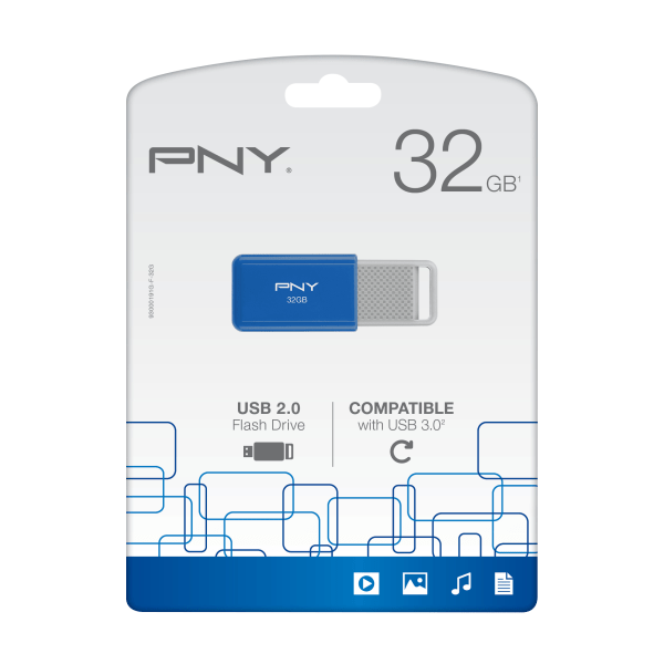 slide 3 of 9, PNY Usb 2.0 Flash Drive, 32Gb, Assorted, P-Fd32Godm-Ge, 1 ct