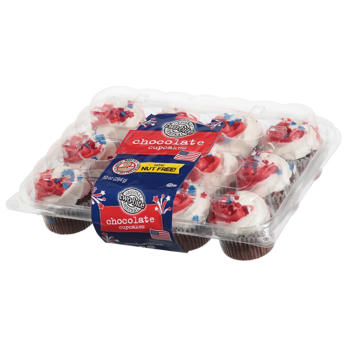 slide 10 of 11, two-bite Chocolate Cupcakes 10 oz, 10 oz