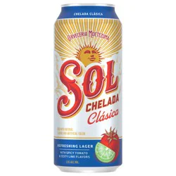 Sol Chelada Clasica Beer 16 fl oz