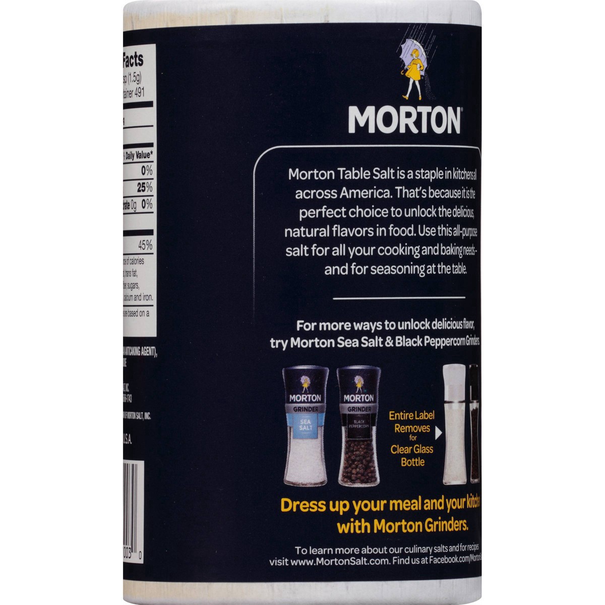 slide 18 of 18, Morton Salt, Iodized, 26 oz