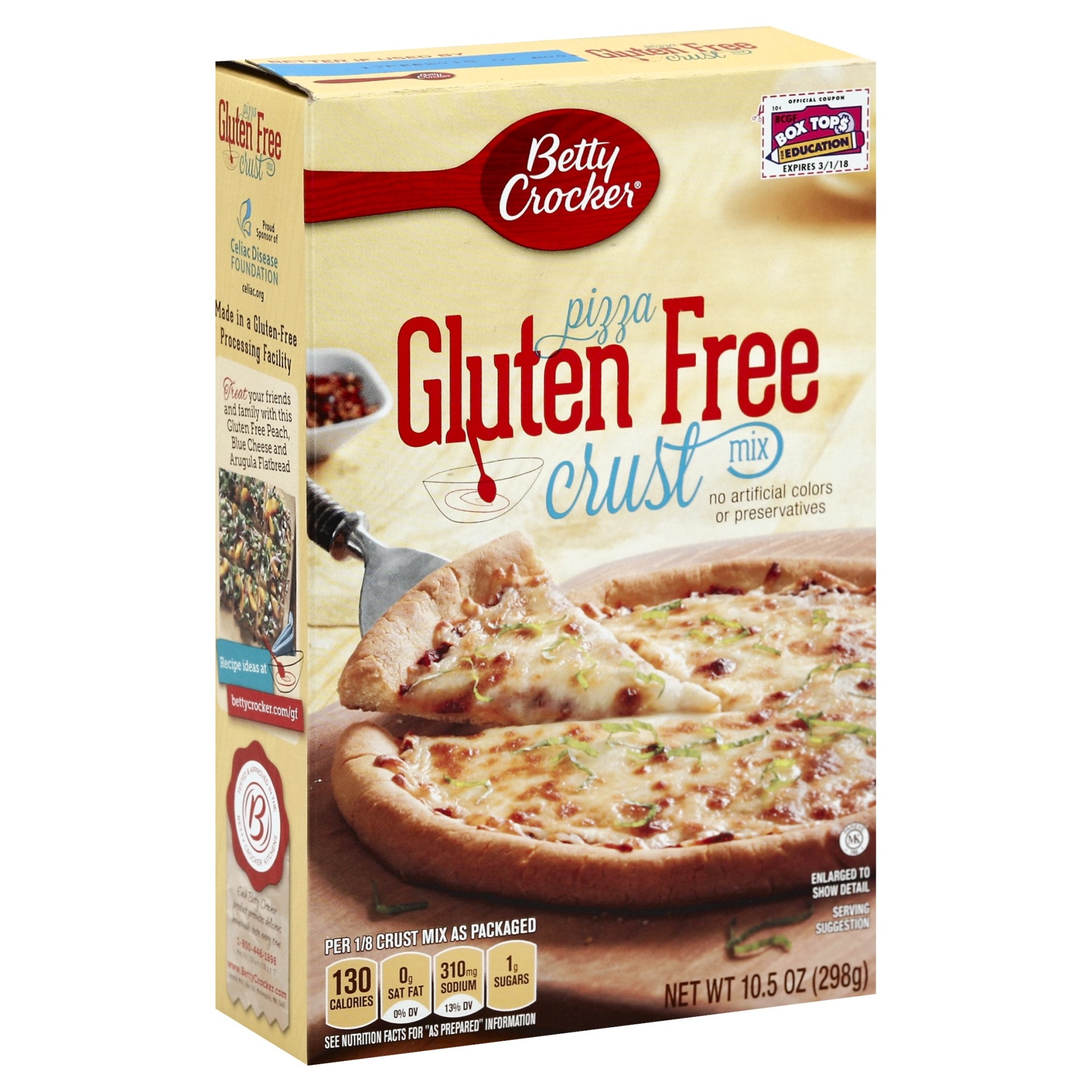 slide 1 of 1, Betty Crocker Gluten Free Pizza Crust Mix, 10.5 oz