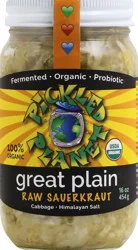 Pickled Planet Org Raw Saurkraut Plain