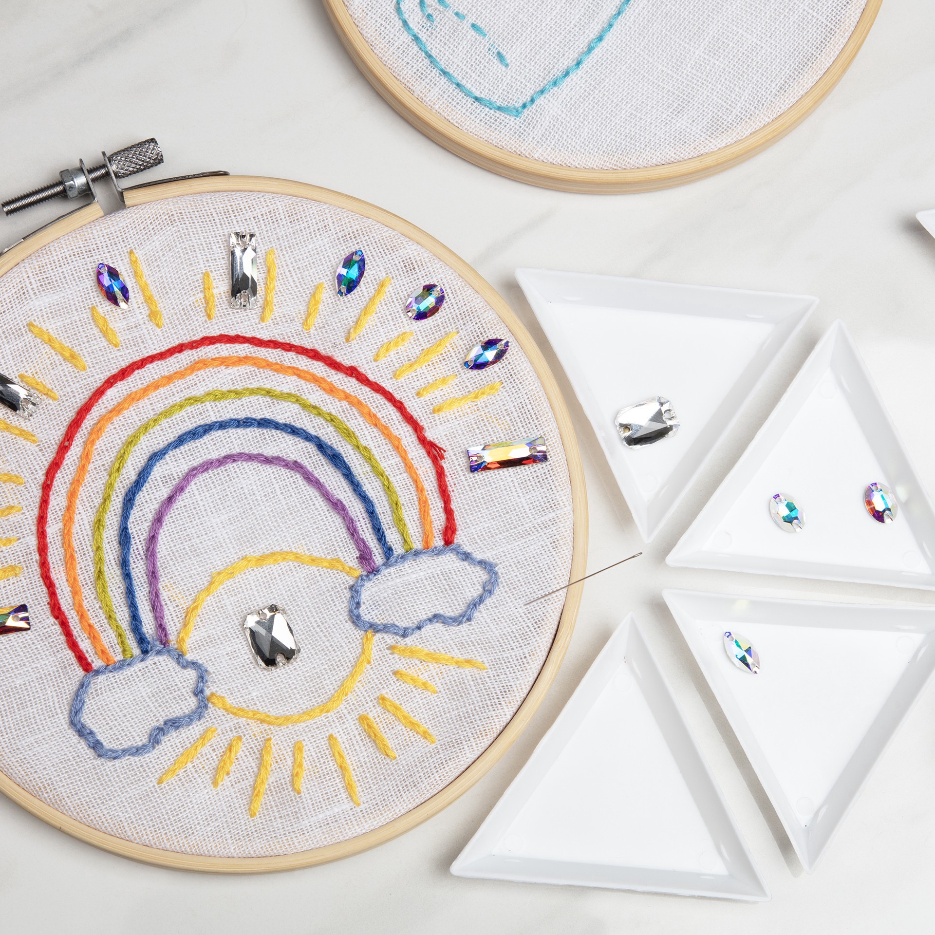 slide 4 of 5, 18mm Baguette Sew-On Austrian Crystals By Bead Landing, 2ct., 18mm