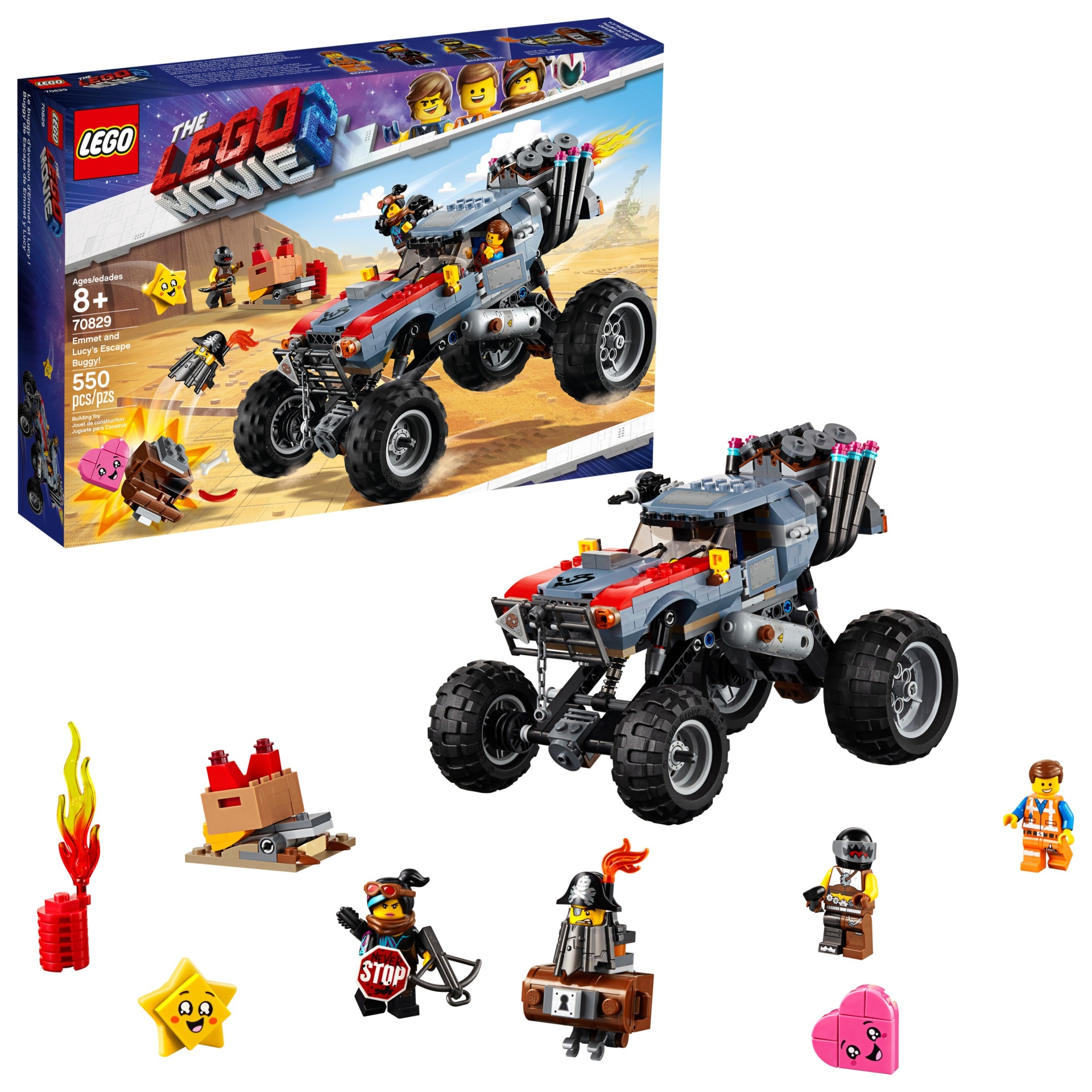 slide 1 of 5, LEGO Movie 2 Emmet and Lucy's Escape Buggy!, 1 ct