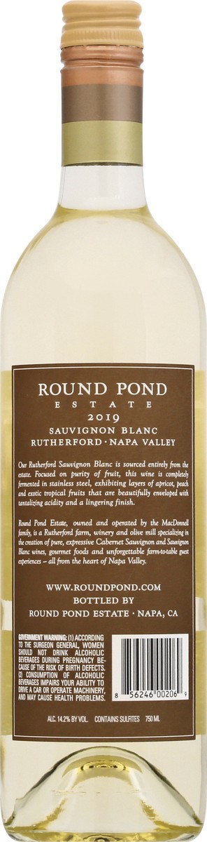 slide 6 of 11, Round Pond Estate Rutherford Napa Valley Sauvignon Blanc 750 ml, 750 ml