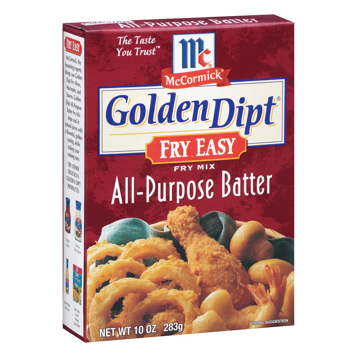 slide 4 of 10, McCormick Golden Dipt Fry Easy All Purpose Batter Mix, 10 oz