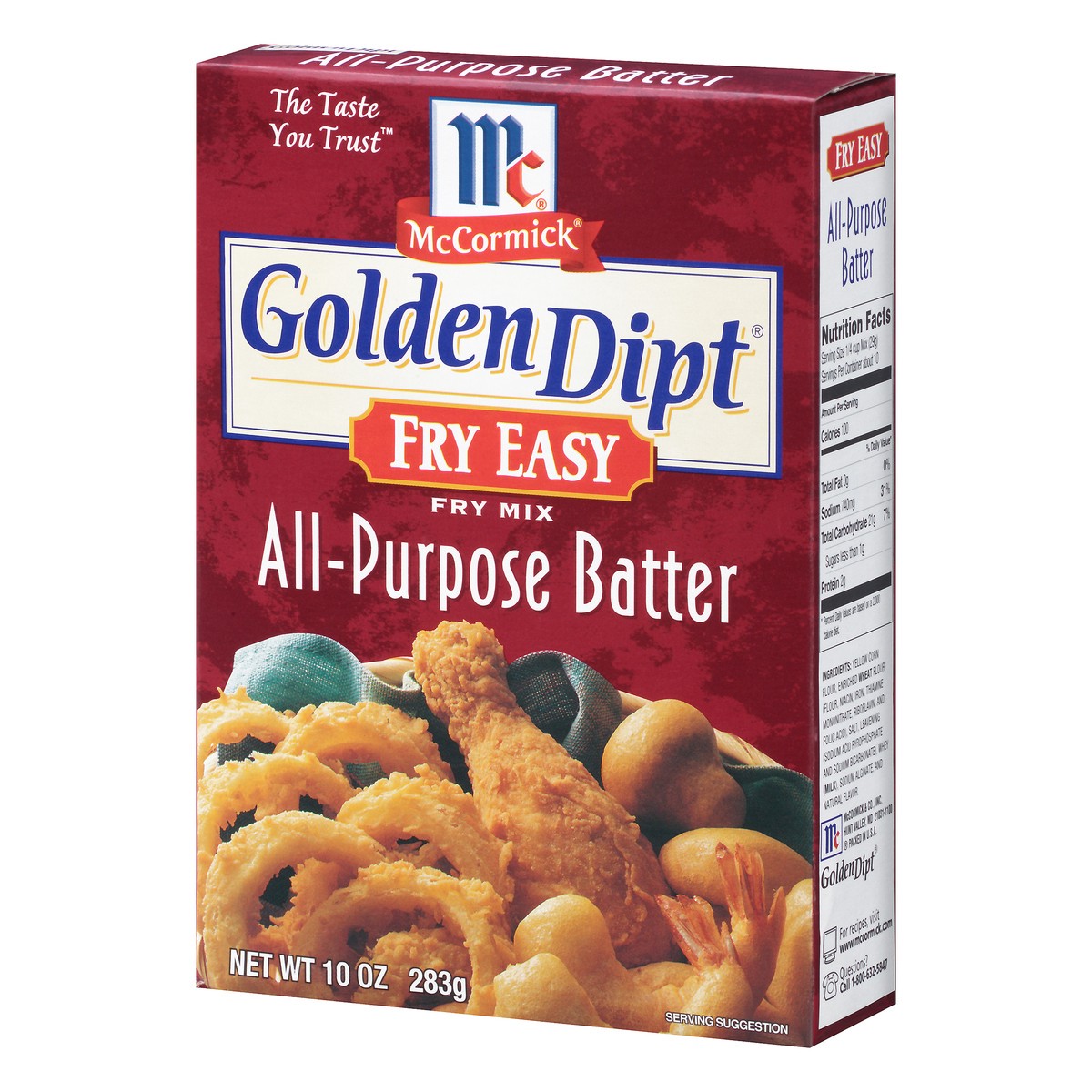 slide 7 of 10, McCormick Golden Dipt Fry Easy All Purpose Batter Mix, 10 oz