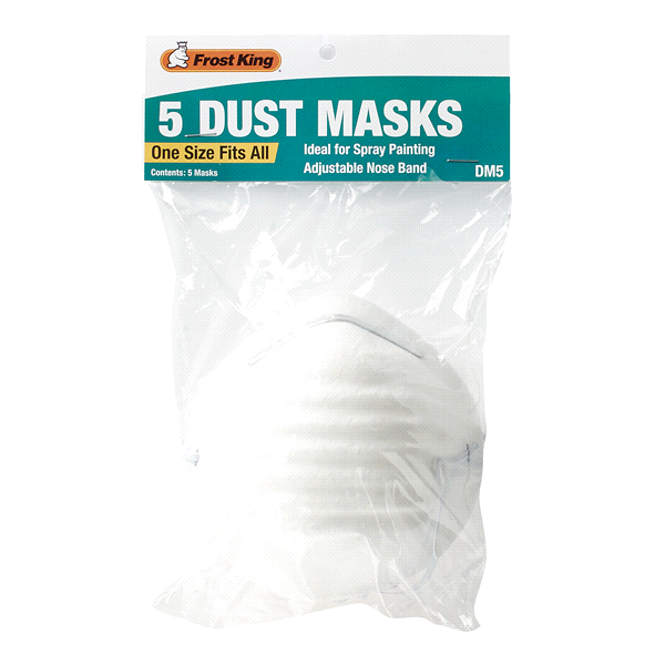 slide 1 of 1, Frost King Dust Mask, White, 5 ct