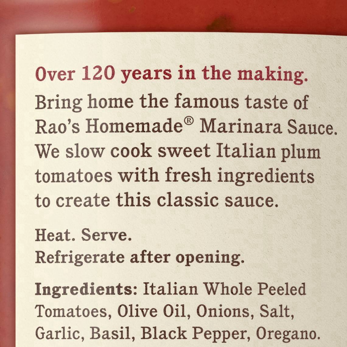 slide 3 of 11, Rao's Homemade Homemade Marinara 32 oz, 32 oz