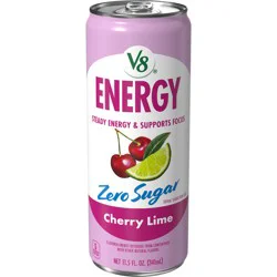 V8 Energy Zero Sugar Cherry Lime Can, 11.5 fl oz